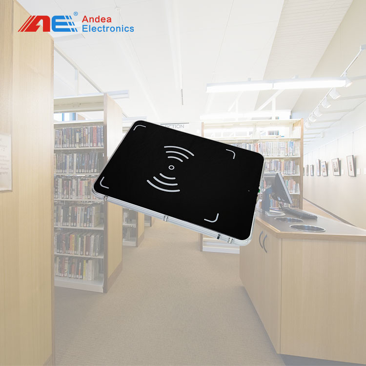 Library Book Borrow And Return Machine With USB Interface Integrated RFID Reader 46cm Reading Distance