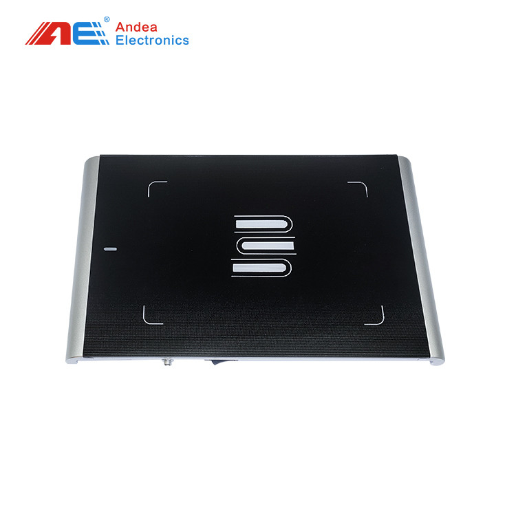 Surface Matte Texture Acrylic Material Black UHF RFID Reader For Store Counter Settlement