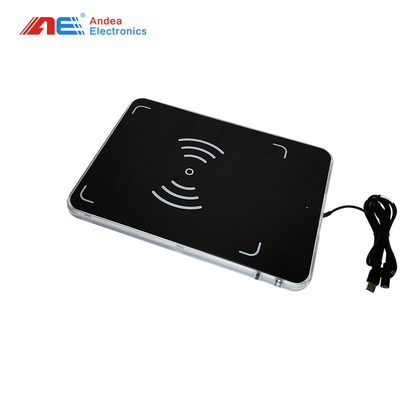 Desktop UHF RFID Reader Writer USB Interface With Antenna RF Power 1 - 27DBM